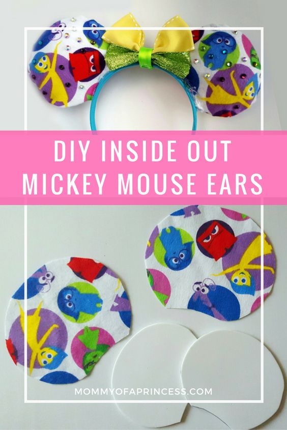 DIY Inside Out Mickey Ears
