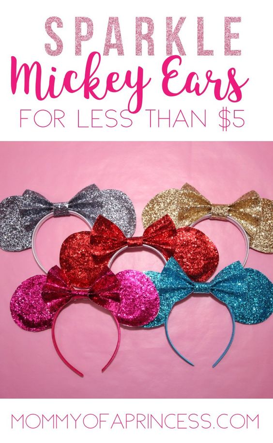How to make sparkly Mickey Ears