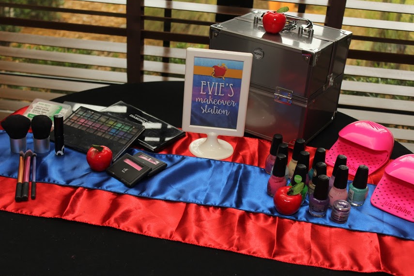 Evie's Makeover Station Descendants Birthday Party Ideas