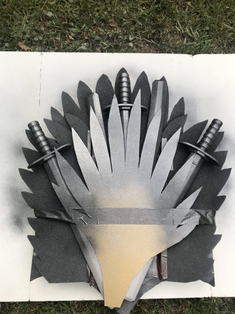 Game of Thrones First Birthday DIY Iron Throne