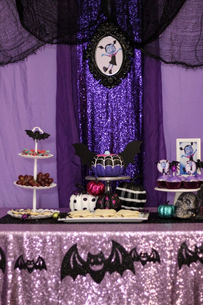 Amazon.com : Deep Purple Vampirina Girl Backdrop for Birthday Party  Supplies Vampirina Photo Backgrounds Halloween Birthday Theme Baby Shower  Banner 59x38in : Electronics