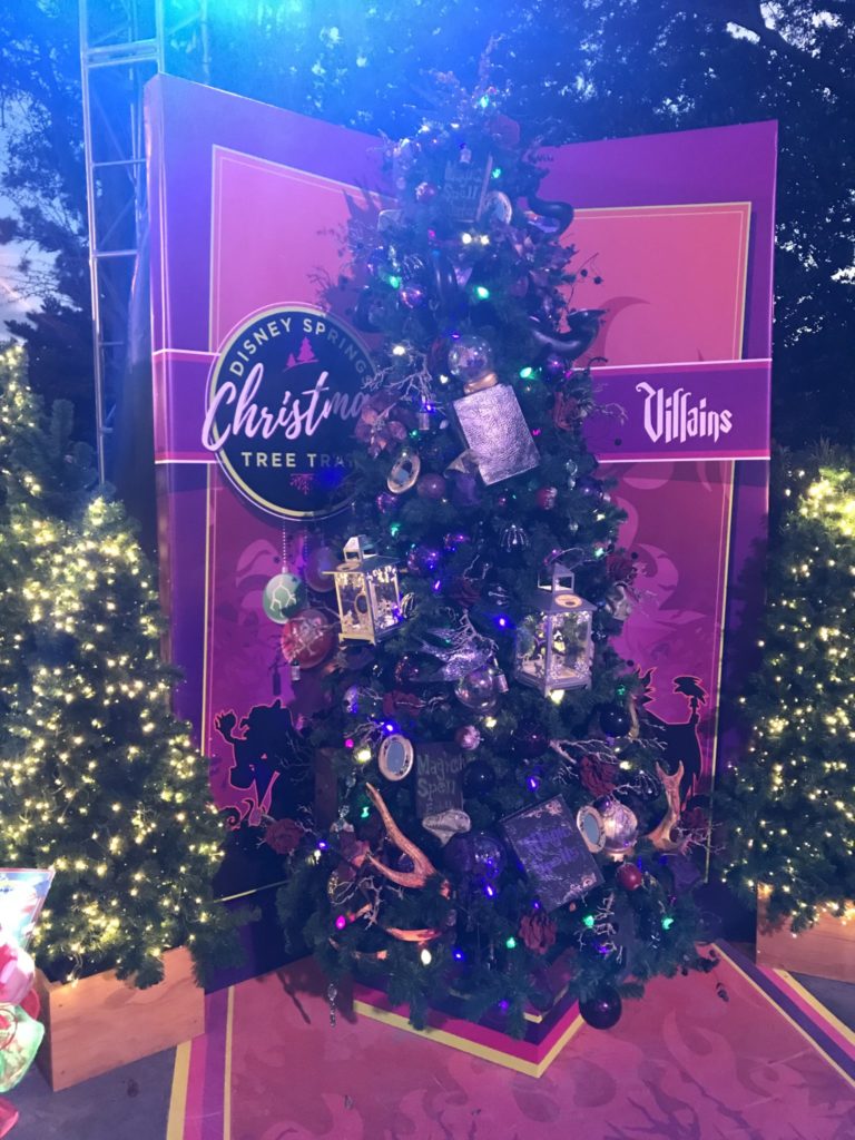 Villains Disney Christmas Tree Trail at Disney Springs