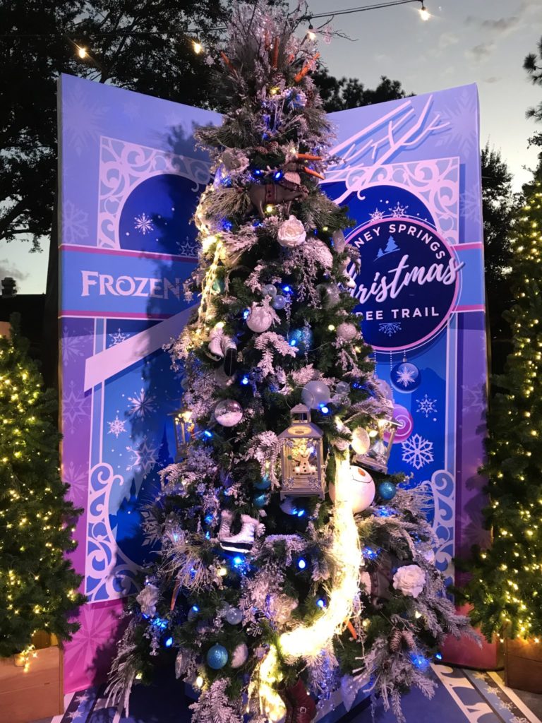 Frozen Disney Christmas Tree Trail at Disney Springs