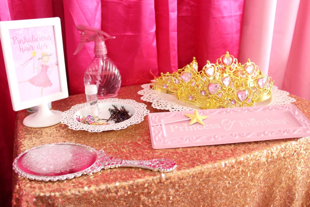Princess Hair Styling Kids Birthday Party Ideas