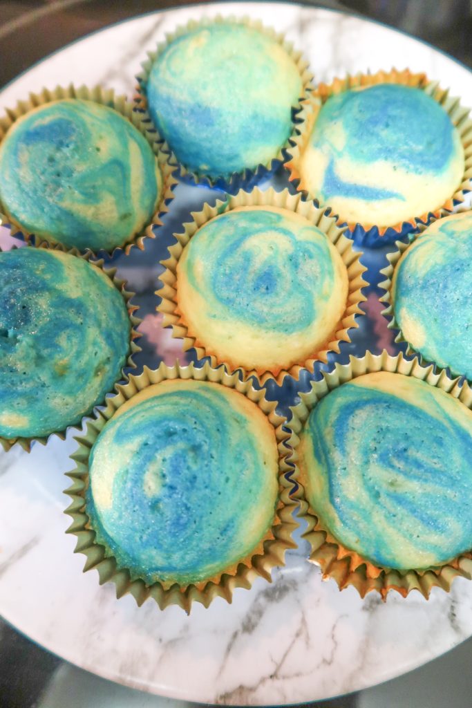 Making Tesseract Cupcakes for Avengers Endgame Movie Premiere