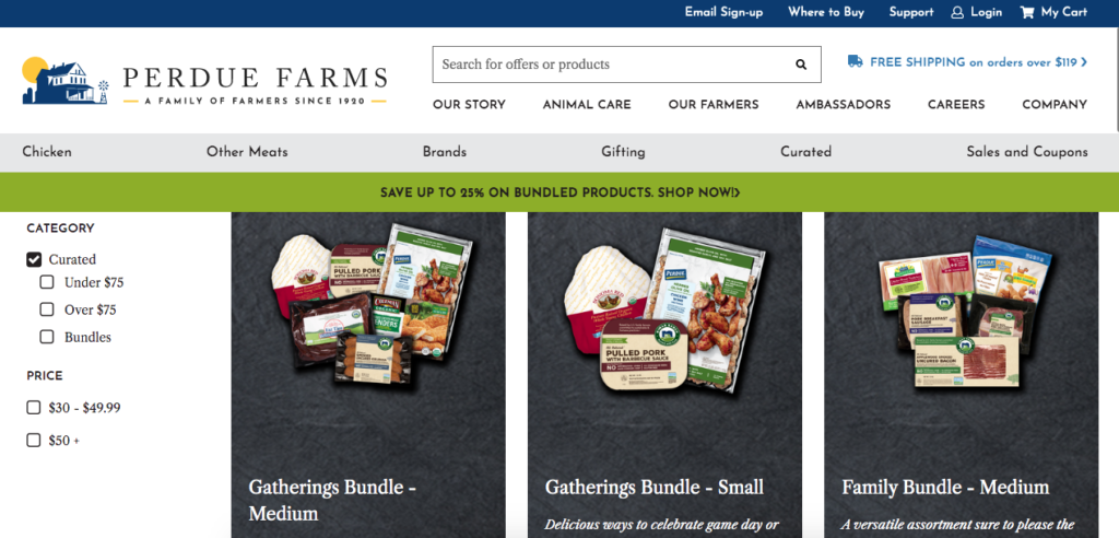 Easy to Shop Online for Quality Meat with new Perdue Farms website!