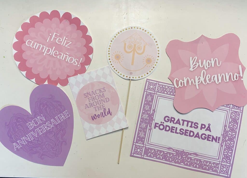 It's a Small World First Birthday Party Printables FREE