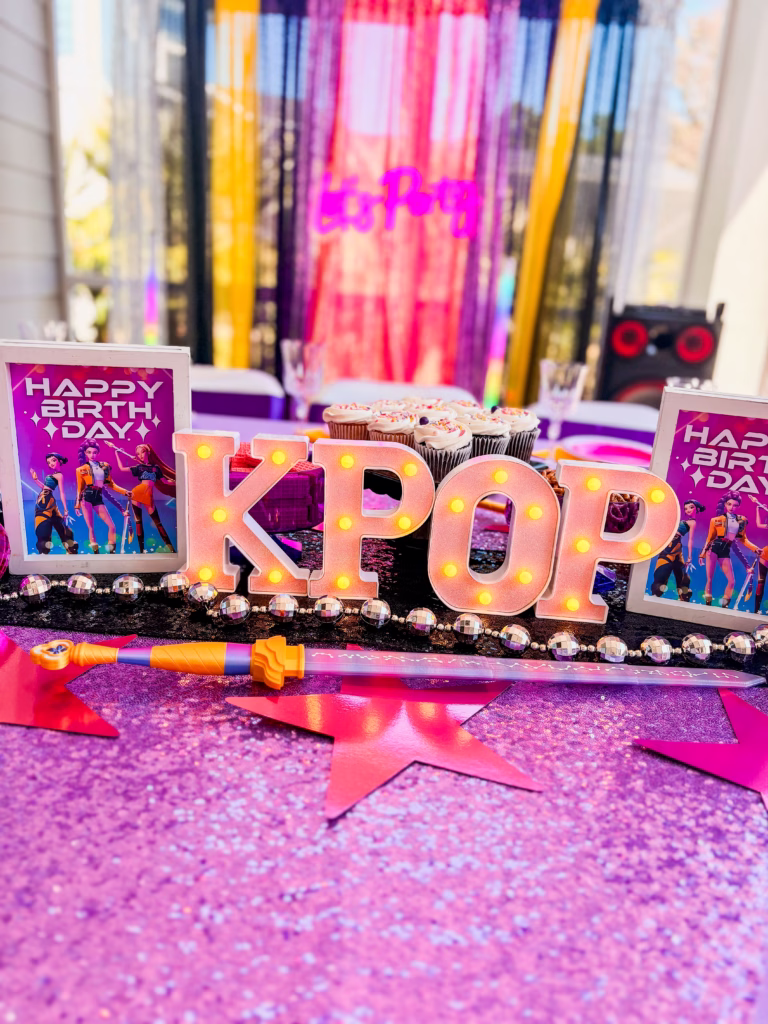 How to Throw a K-Pop Demon Hunters Birthday Party (With Free Printables)