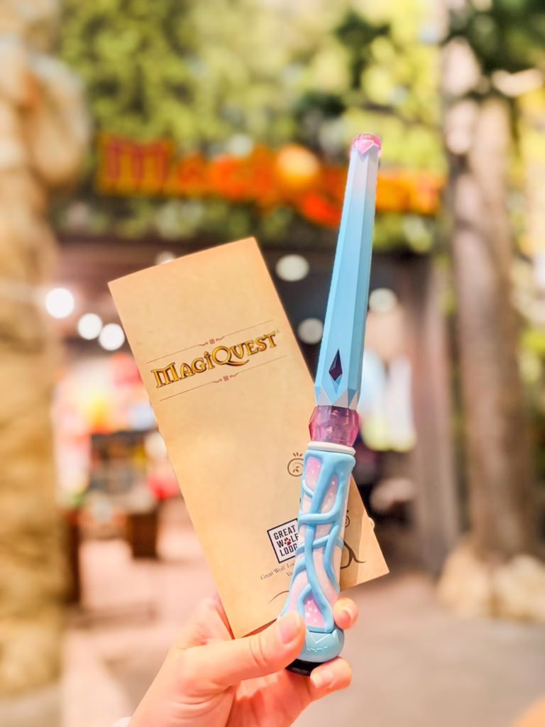 The MagiQuest magic wand at Great Wolf Lodge.